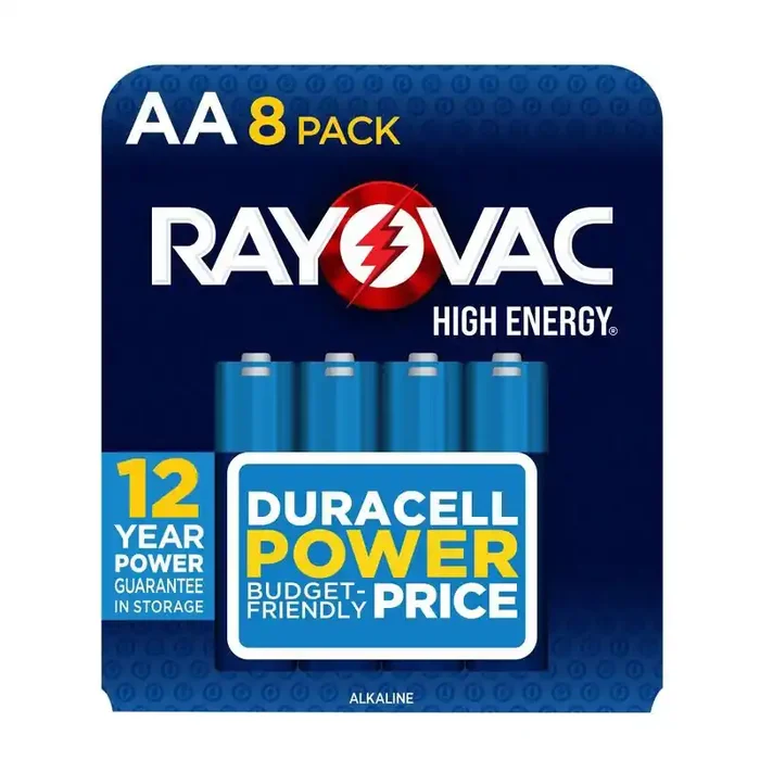 Rayovac High Energy AA Batteries 8pk – Alkaline Battery Household, 1.5 Voltage