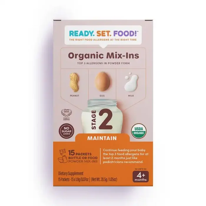 Ready, Set, Food! Early Allergen Introduction Mixins Baby Meals – Stage 2 – 1.2oz