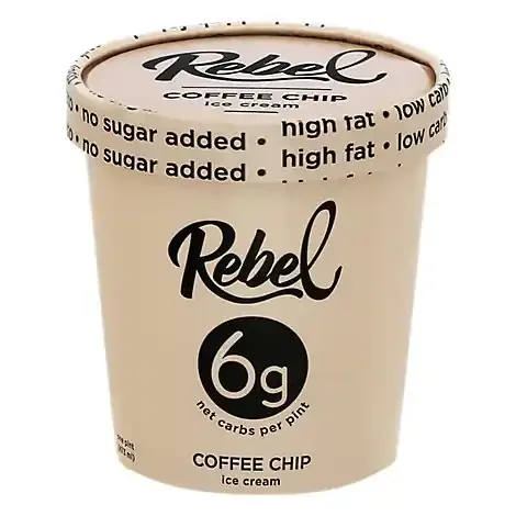 Rebel Creamery Keto No Sugar Coffee Chip