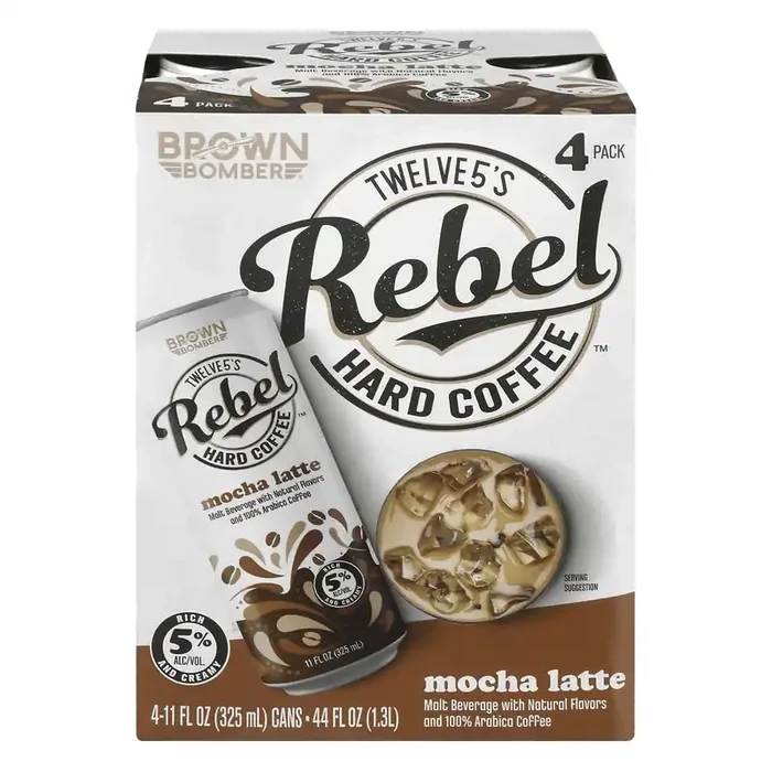 Rebel Hard Coffee 4 Pack Mocha Latte Malt Beverage 4 ea