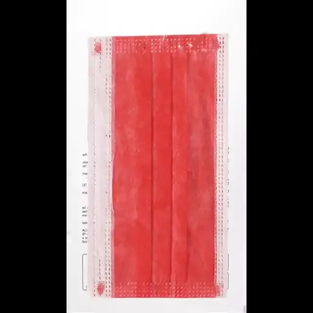 Red 3Ply Mask