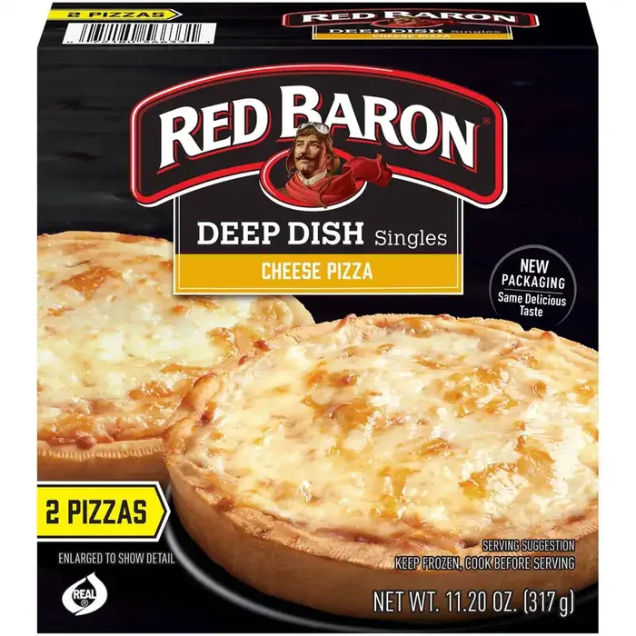 Red Baron Deep Dish Singles Cheese Pizza 2 ea