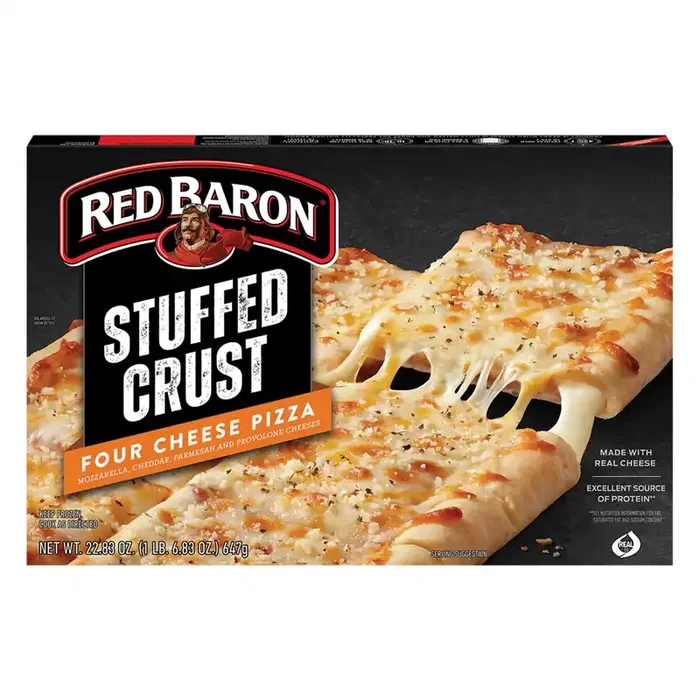 Red Baron Frozen Pizza Stuffed Crust Four Cheese
