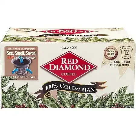 Red Diamond Colombian Roast K-Cups – 12 ct