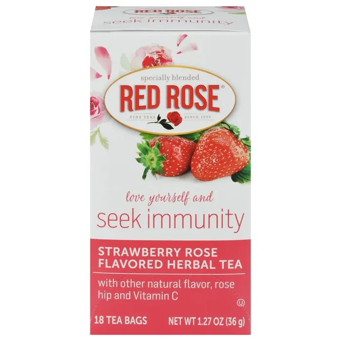 Red Rose Tea Red Rose Herbal Tea Strawberry Rose – 18 ct