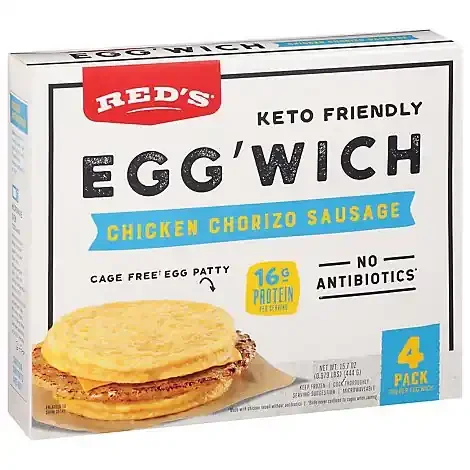 Red‘s Reds Sandwich Egg Chicken Chorizo 4p – 15.6 OZ