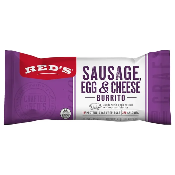 Red‘s, Sausage, Egg & Cheese Breakfast Burrito, 5 oz