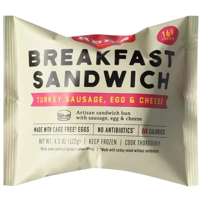 Red‘s, Turkey Sausage Breakfast Sandwich, 4.3oz, single