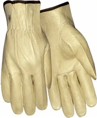 Red Steer Glove Company Men‘s Cowhide Leather Work Gloves – Tan