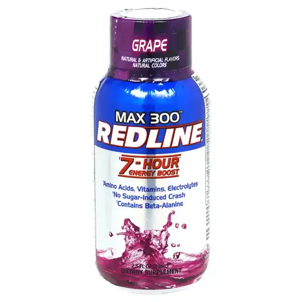 Redline Power Rush 7-Hour Energy Boost, Wild Grape – 2.5 oz