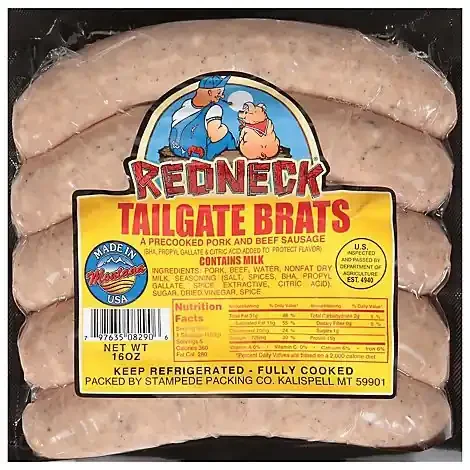 Redneck Tailgate Bratwurst Package 16 Oz – 16 OZ