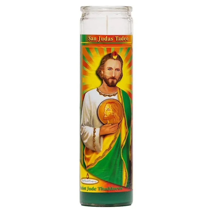 Reed Candle St Jude Candle Green Wax Candle