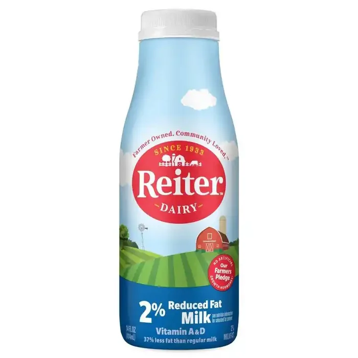 Reiter Dairy Reiter 2% Reduced Fat Milk – 14 fl oz