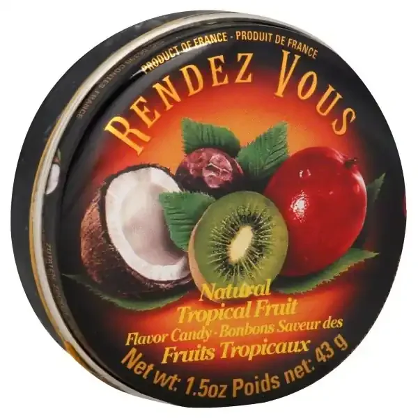 Rendezvous Candy, Natural Tropical Fruit Flavor