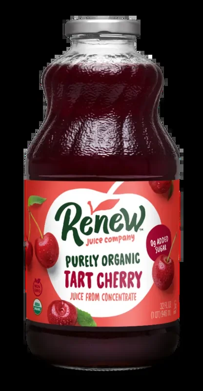 Renew Juice Company Purely Organic Tart Cherry Juice from Concentrate – 32 fl oz