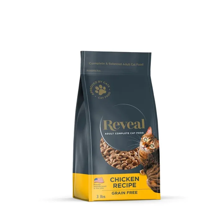 Reveal Natural Adult Dry Cat Complete 3 lb Chicken Recipe