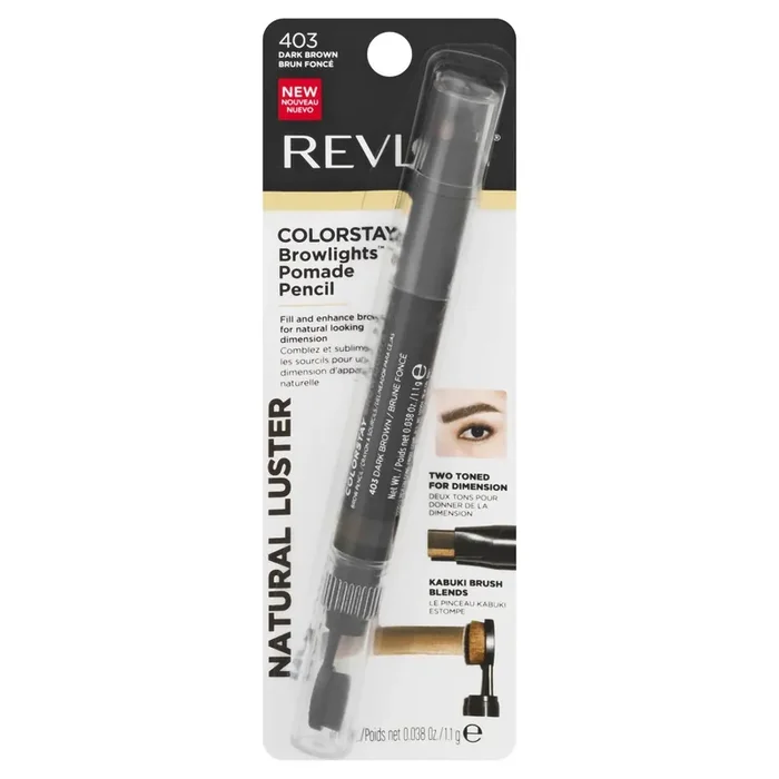 Revlon ColorStay Browlights Pomade Pencil Dark Brown