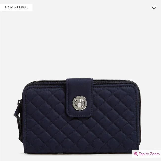 RFID Turnlock Wallet | Classic Navy
