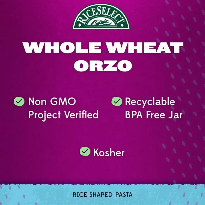 RiceSelect Orzo, Whole Wheat