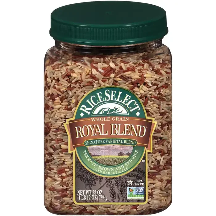 RiceSelect Royal Blend Texmati Brown & Red Rice 28 oz. Jar