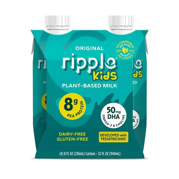 Ripple Kids Original Dairy Free Milk – 4pk/8 fl oz Boxes