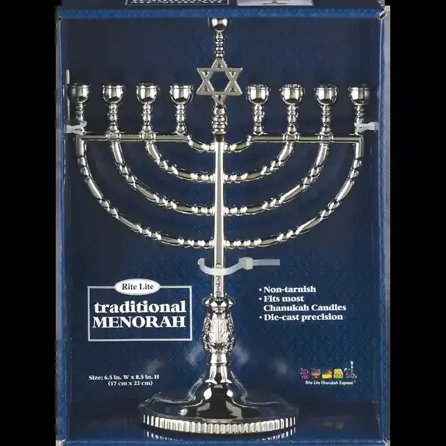 Rite Lite Menorah Silverstone Traditional