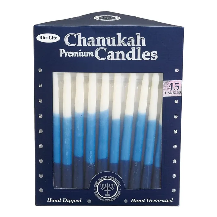 Rite Lite Premium Chanukah Candles – Blue/White