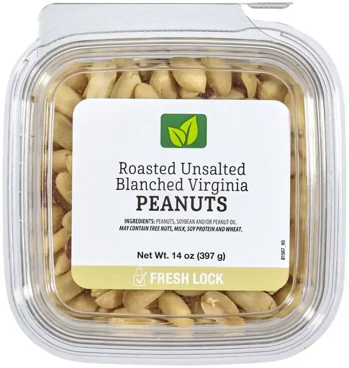 Roasted Unsalted Blanched Virginia Peanuts