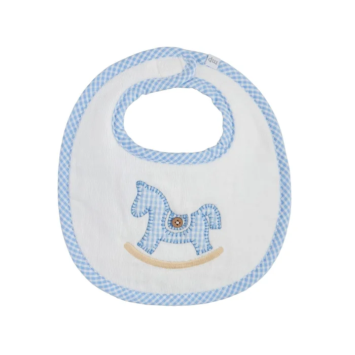 ROCKING HORSE APPLIQUE BIB