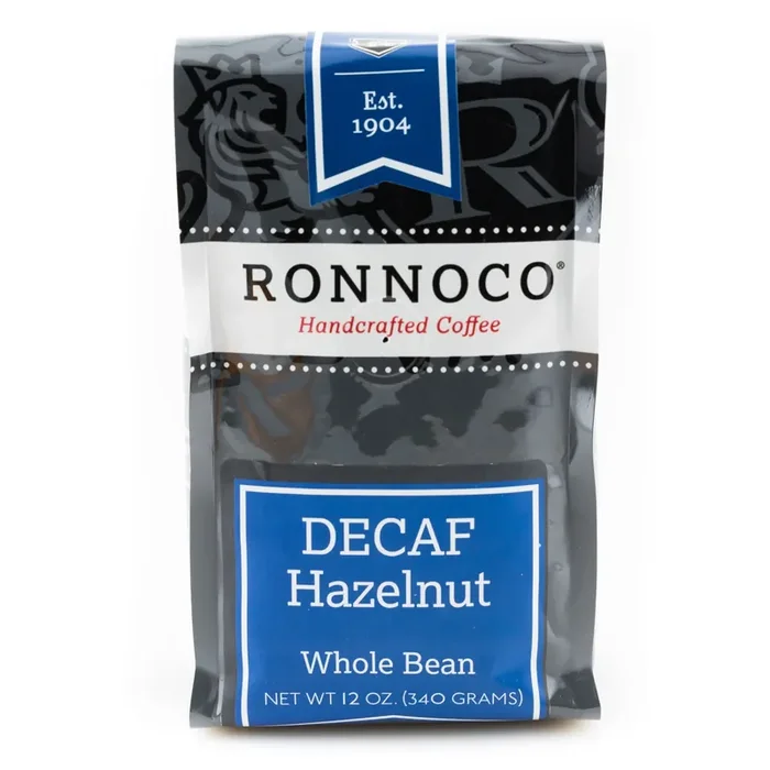 Ronnoco Hazelnut Decaf Coffee – 12 oz