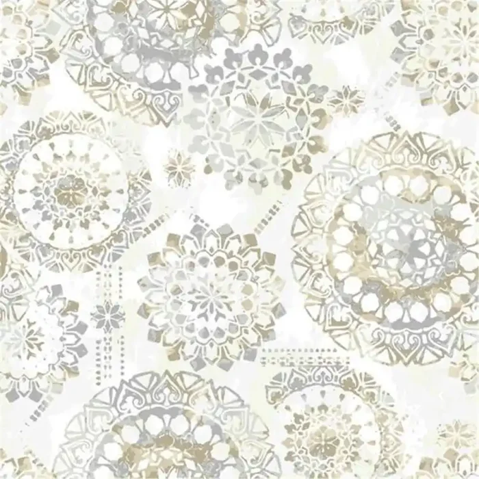 Roommates Tan & Blue Bohemian Peel & Stick Wallpaper