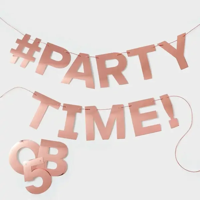 Rose Gold Metallic Create Your Own Banner – Spritz™