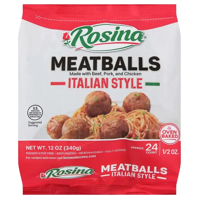 Rosina Italian Style Meatballs 12 oz