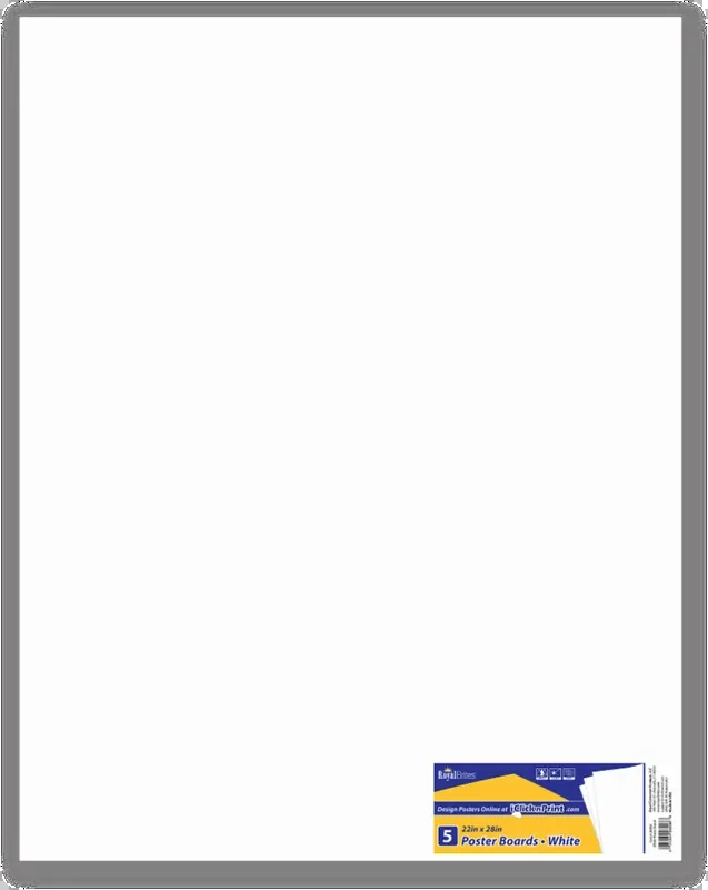 Royal Brites Poster Boards – 22 X 28 Inch – 5 Count