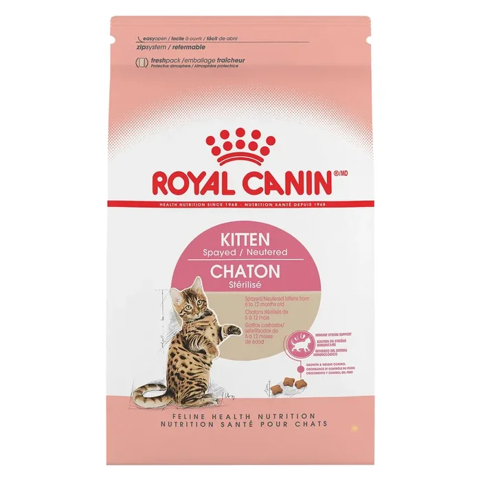 Royal Canin Feline Health Nutrition Spayed/Neutered Dry Cat Food for Kittens