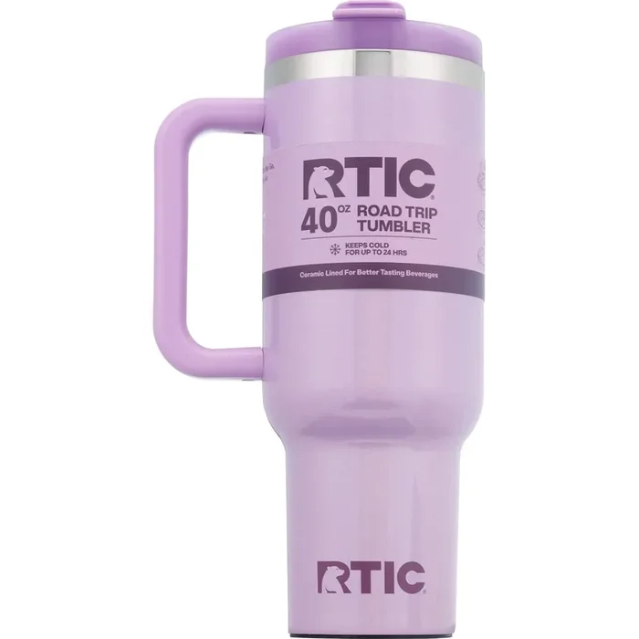 Rtic Roadtrip Tumbler, Purple Glitter, 40 Oz