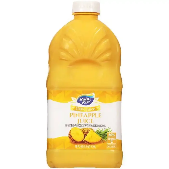 Ruby Kist 100% Pineapple Juice – 48 fl oz Bottle