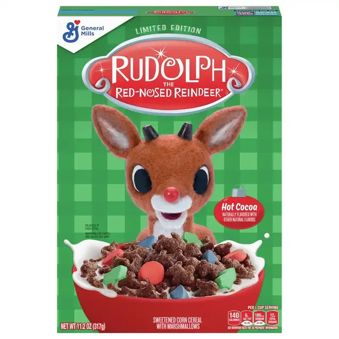 Rudolph the Red-Nosed Reindeer Rudolph the Red Nosed-Reindeer Breakfast Cereal, 11.2 oz