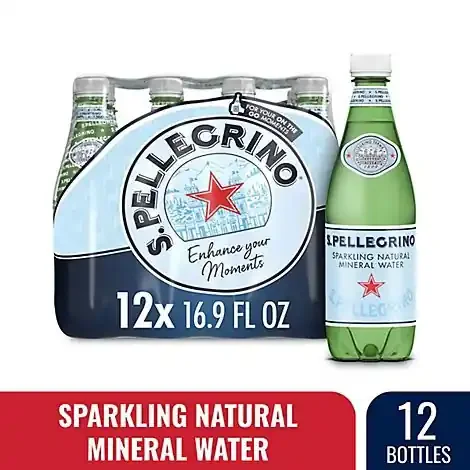 S. Pellegrino Sparkling Natural Mineral Water – 12-16.9 Fl. Oz.