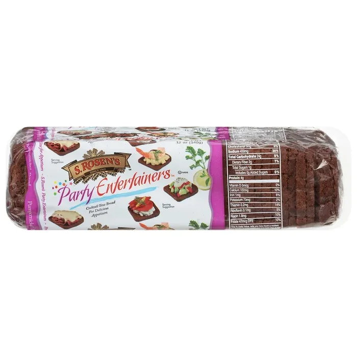 S. Rosen‘s Pumpernickel Cocktail Rye Bread