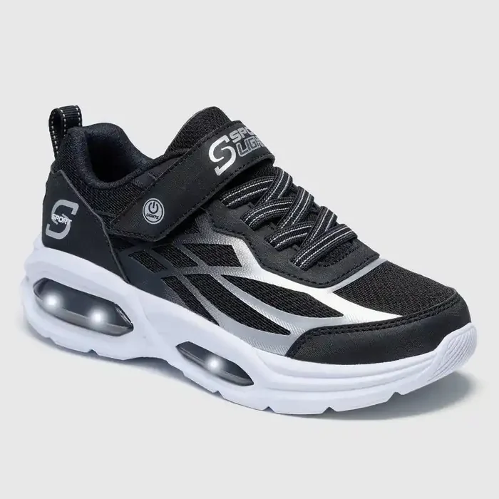 S Sport By Skechers Boys‘ Hudson Sneakers – Black 13