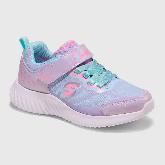 S Sport By Skechers Kids‘ Karlie Sneakers – Periwinkle Blue 13 Hook & Loop, Cushioned Insole, Non-Marking Outsole