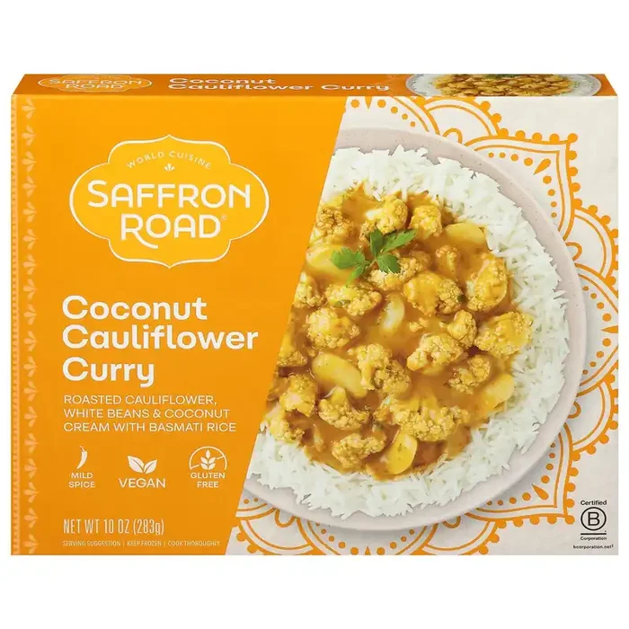 Saffron Road Coconut Cauliflower Curry, Gluten-Free, Indian Meal 10 oz