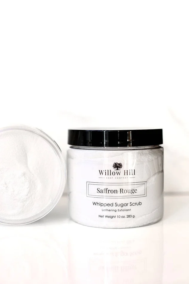 Saffron Rouge Whipped Sugar Scrub 10 oz – Willow Hill