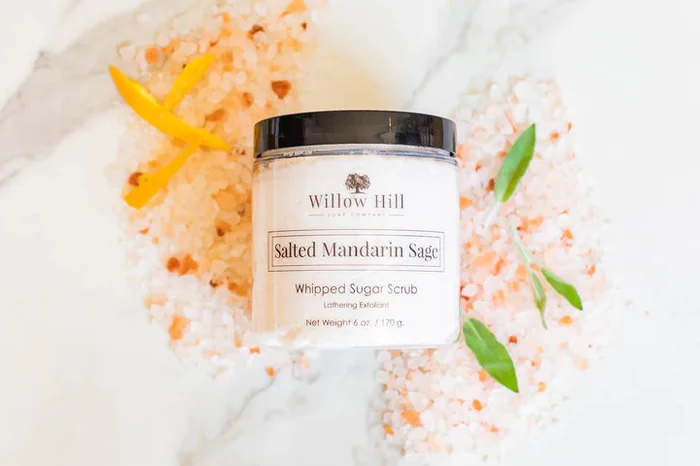 Salted Mandarin Sage Sugar Scrub 6oz
