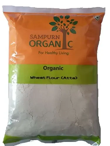 Sampurn Organic Wheat Flour (Atta) 1 Kg USDA Certified35.27 Ounce