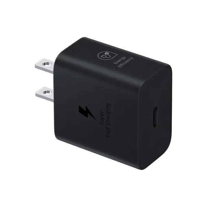 Samsung 25W Super Fast USB-C Wall Charger (Cable Not Included) – Black