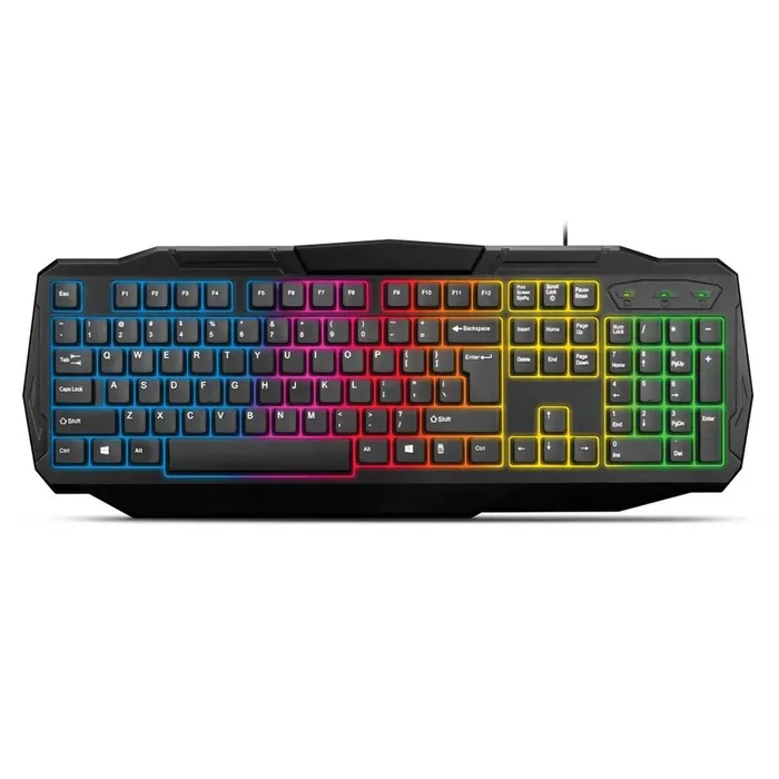 Samurai Black with Multi-Color LED Gaming Keyboard
