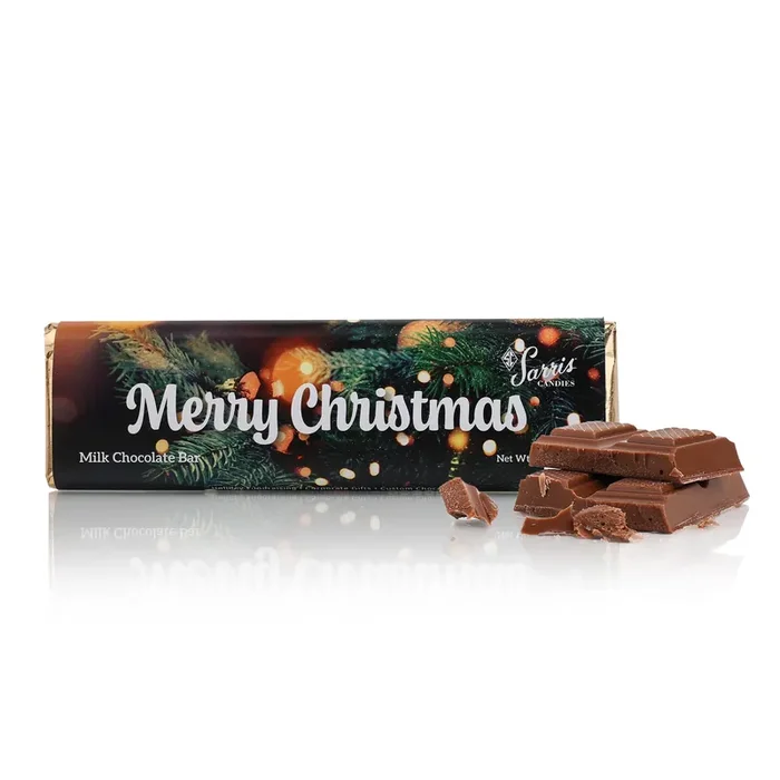 Sarris Candies Merry Christmas Milk Chocolate Bar