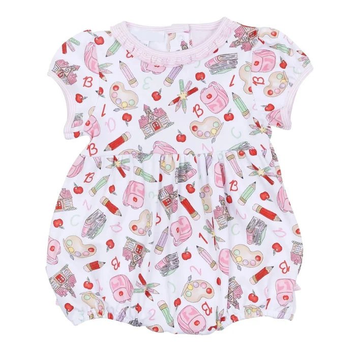 SCHOOL DAY SWEETNESS PINK RUFFLE BUBBLE